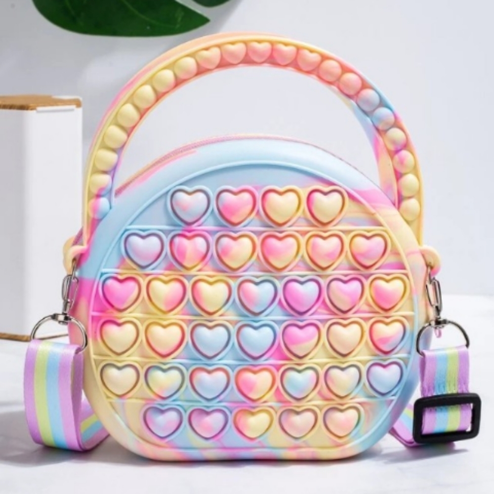Colorblock Bubble Circle Bag